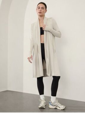 Athleta Pranayama Long Wrap | Abalone | XS